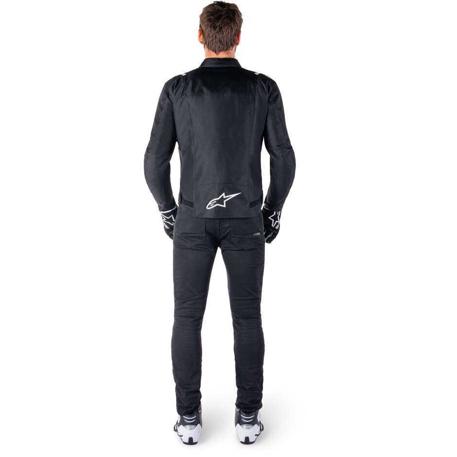 Alpinestars T-SPS V2 WP Fabric Motorcycle Jacket Black White