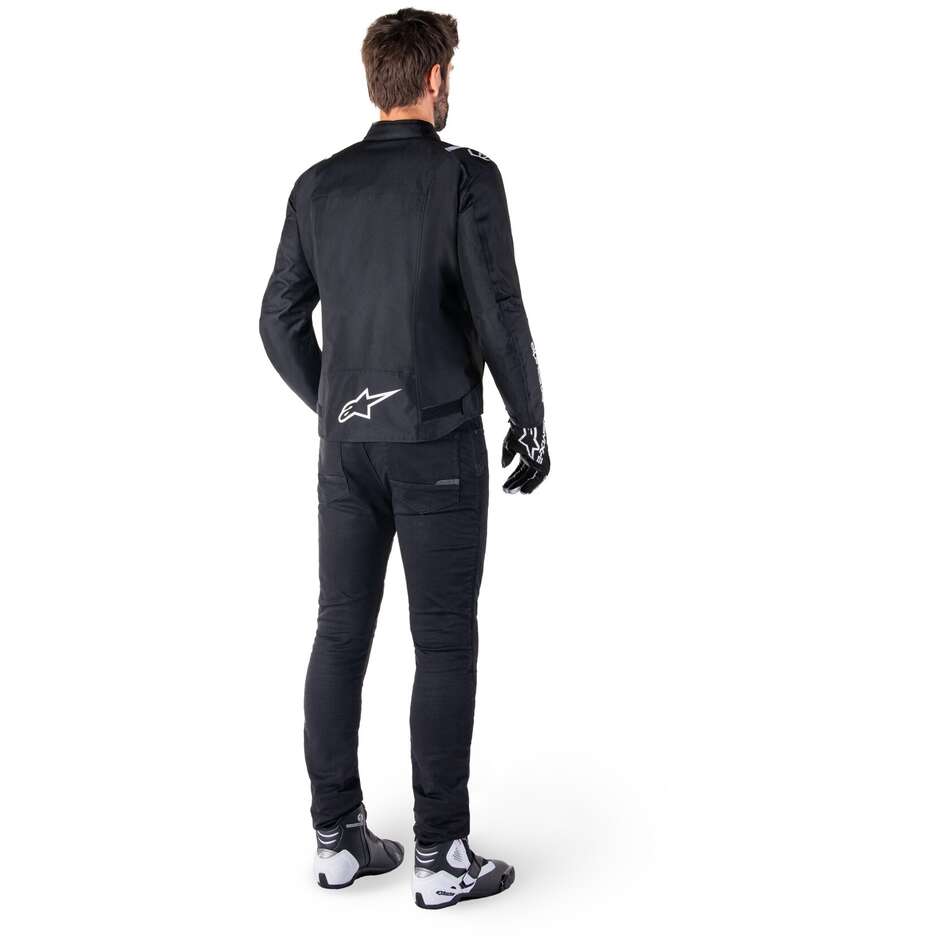 Alpinestars T-SPS V2 WP Fabric Motorcycle Jacket Black White
