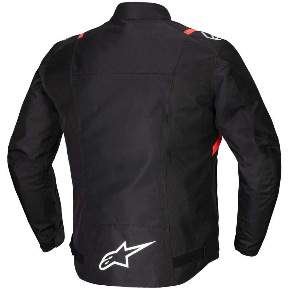 Alpinestars T-SPS V2 WP Stoff Motorradjacke Schwarz Weiß Rot Fluo
