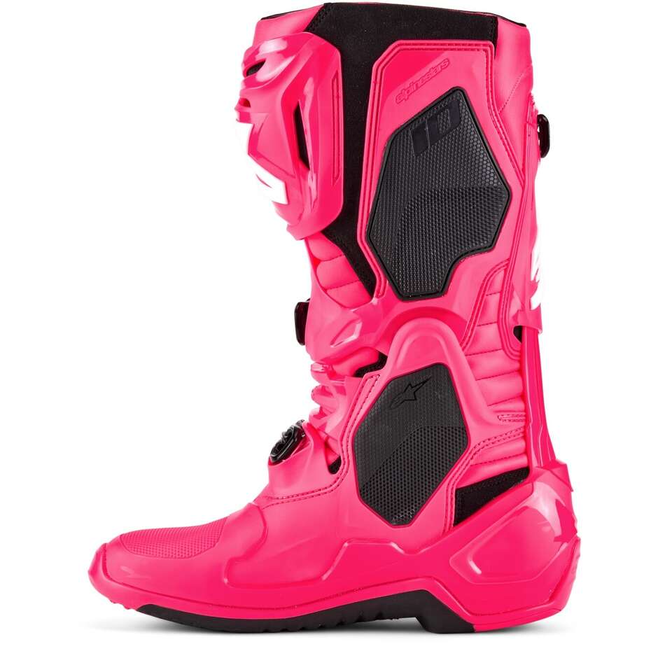 Alpinestars TECH 10 Diva Pink White Cross Enduro Motorcycle Boots