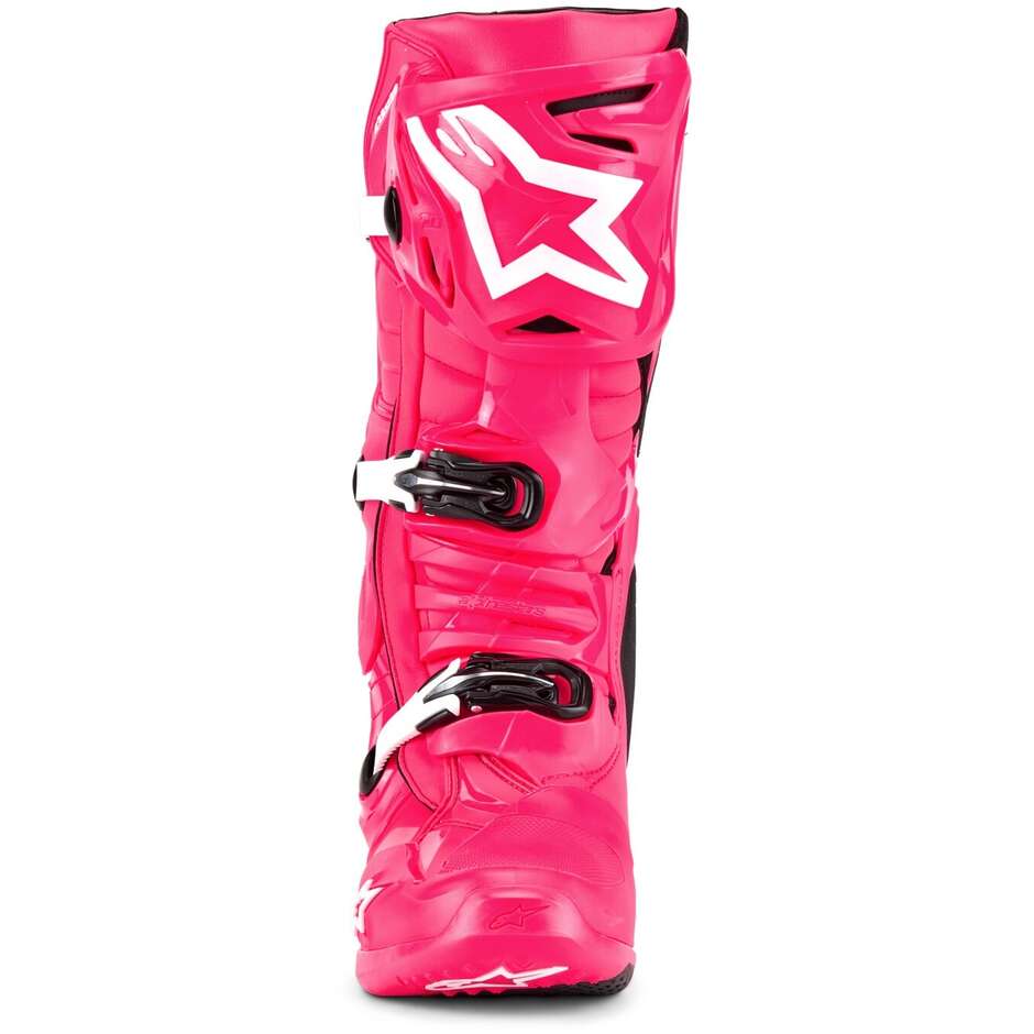 Alpinestars TECH 10 Diva Pink White Cross Enduro Motorcycle Boots