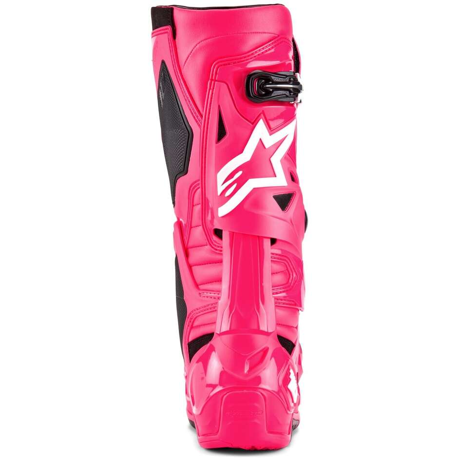 Alpinestars TECH 10 Diva Pink White Cross Enduro Motorcycle Boots