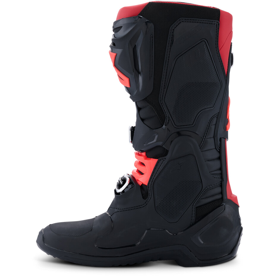 Alpinestars TECH 10 Motocross Enduro Stiefel Schwarz Rot