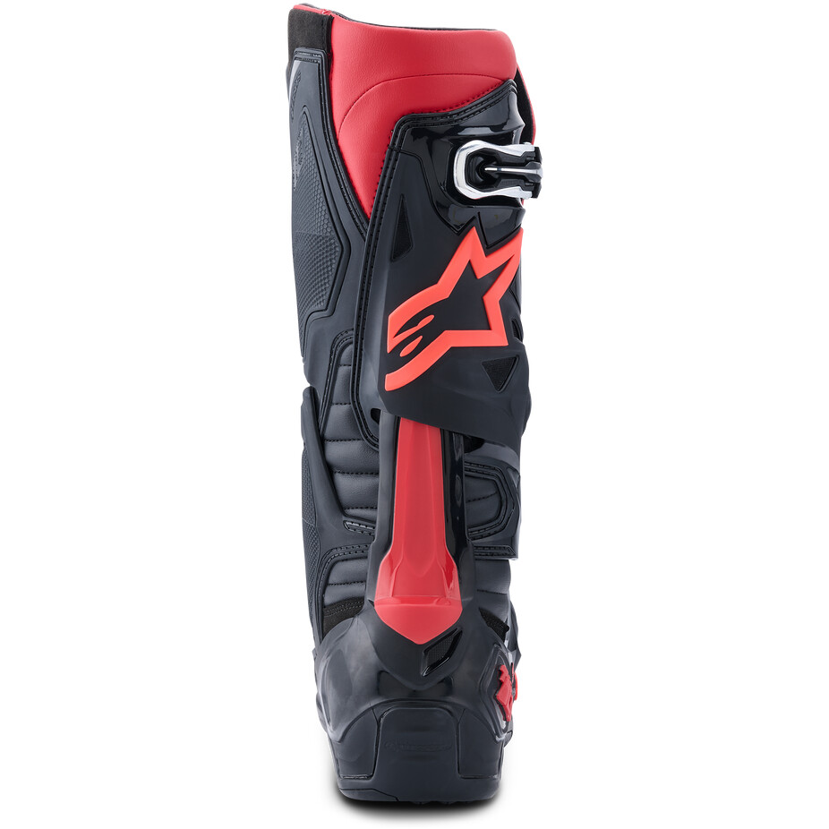 Alpinestars TECH 10 Motocross Enduro Stiefel Schwarz Rot