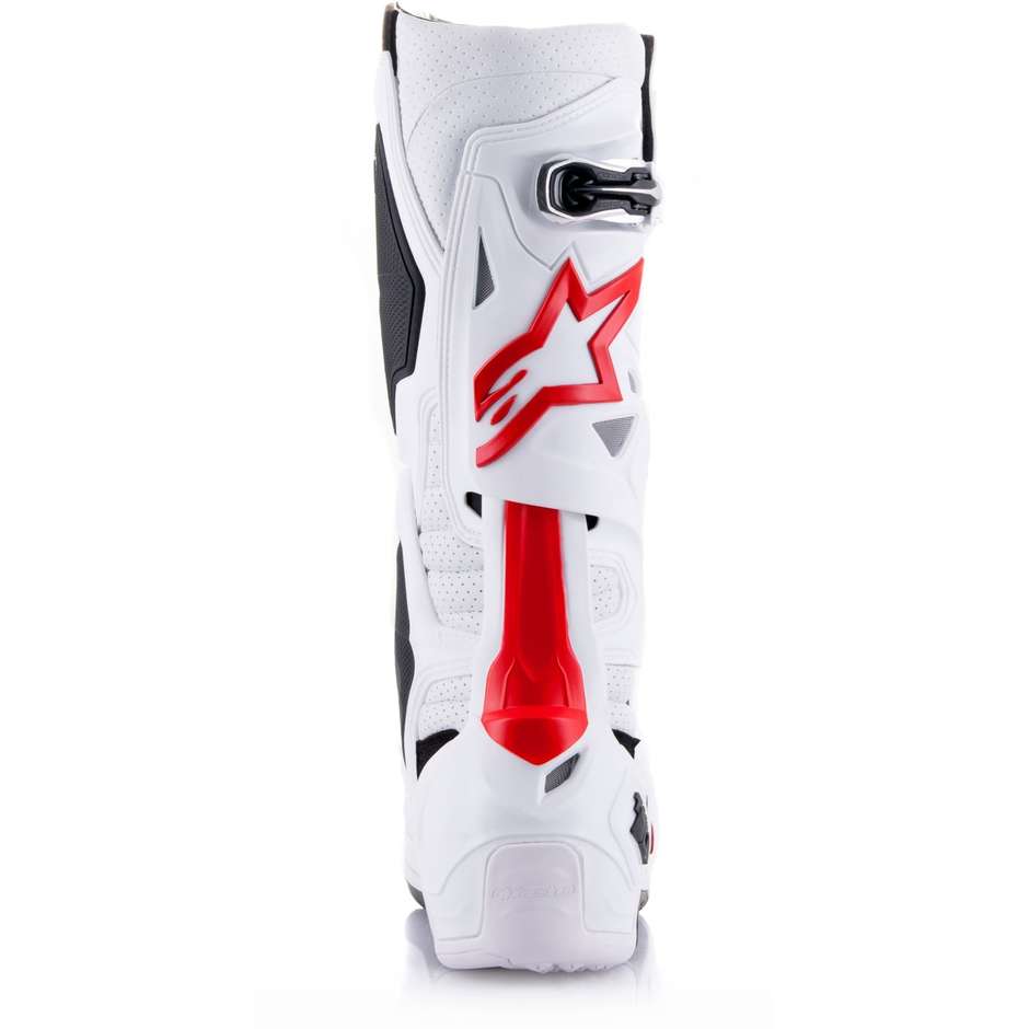 Alpinestars TECH 10 SUPERVENTED Cross Enduro Motorcycle Boots Red White
