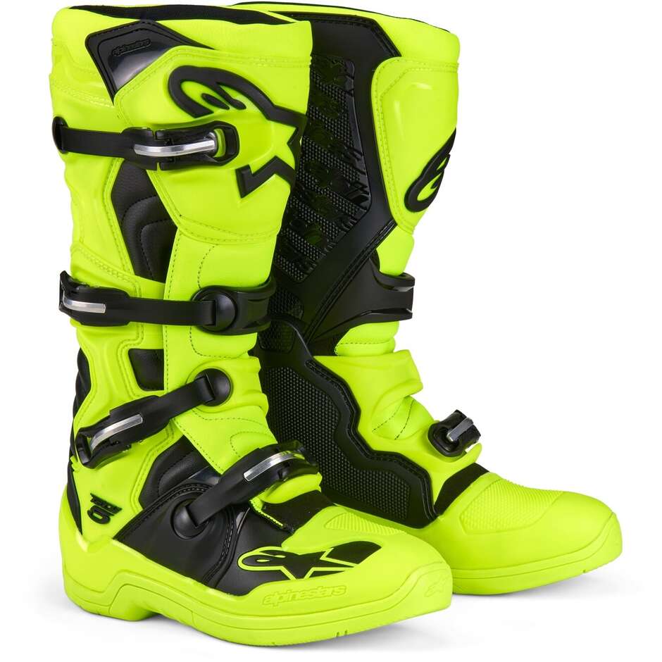 Alpinestars TECH 5 Cross Enduro Motorradstiefel Gelb Fluo Schwarz