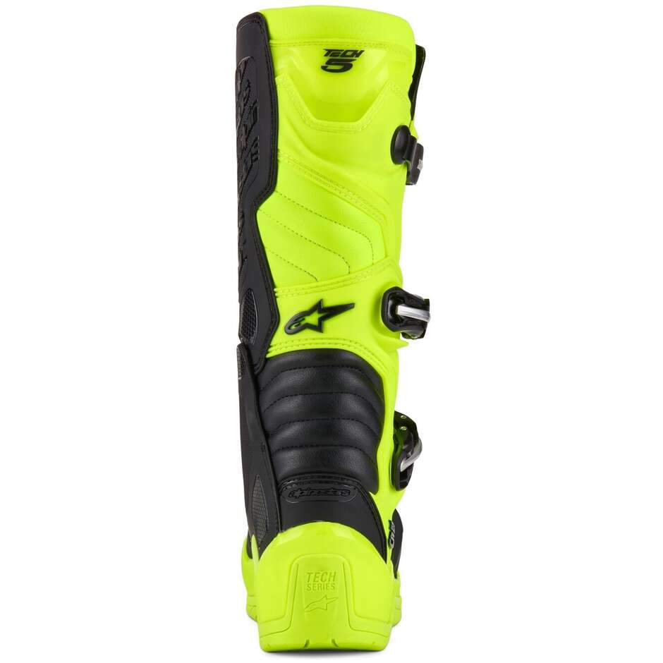 Alpinestars TECH 5 Cross Enduro Motorradstiefel Gelb Fluo Schwarz