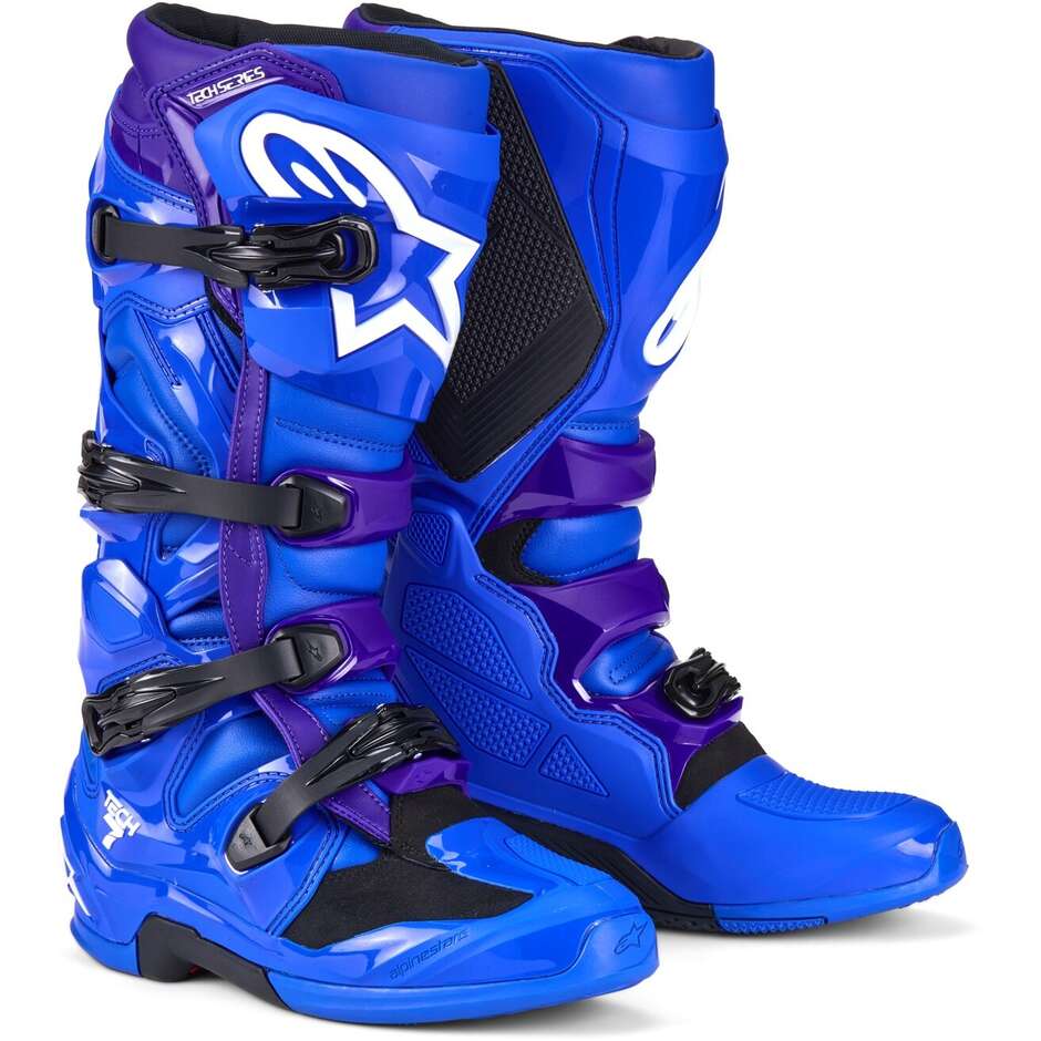 Alpinestars TECH 7 Blaue Motorrad-Cross-Enduro-Stiefel