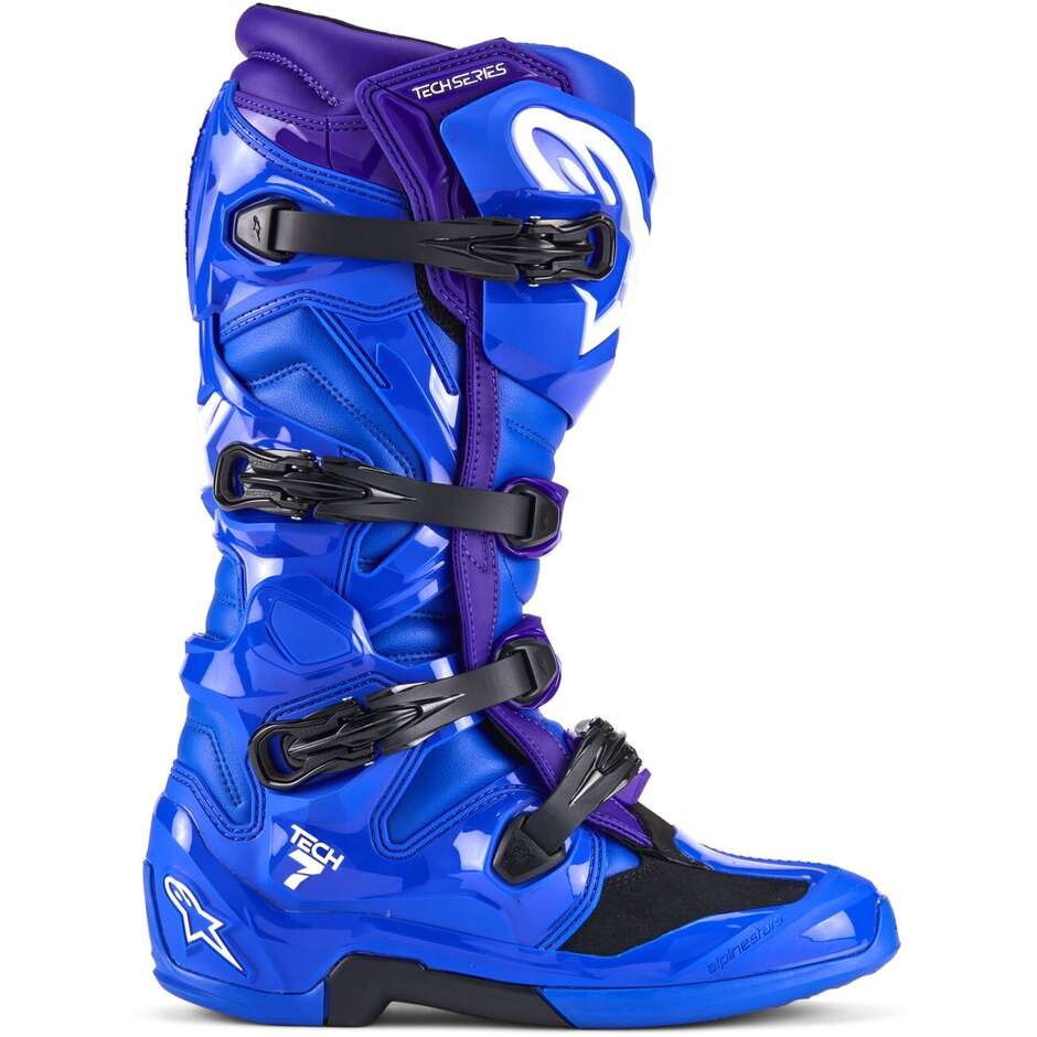 Alpinestars TECH 7 Blaue Motorrad-Cross-Enduro-Stiefel