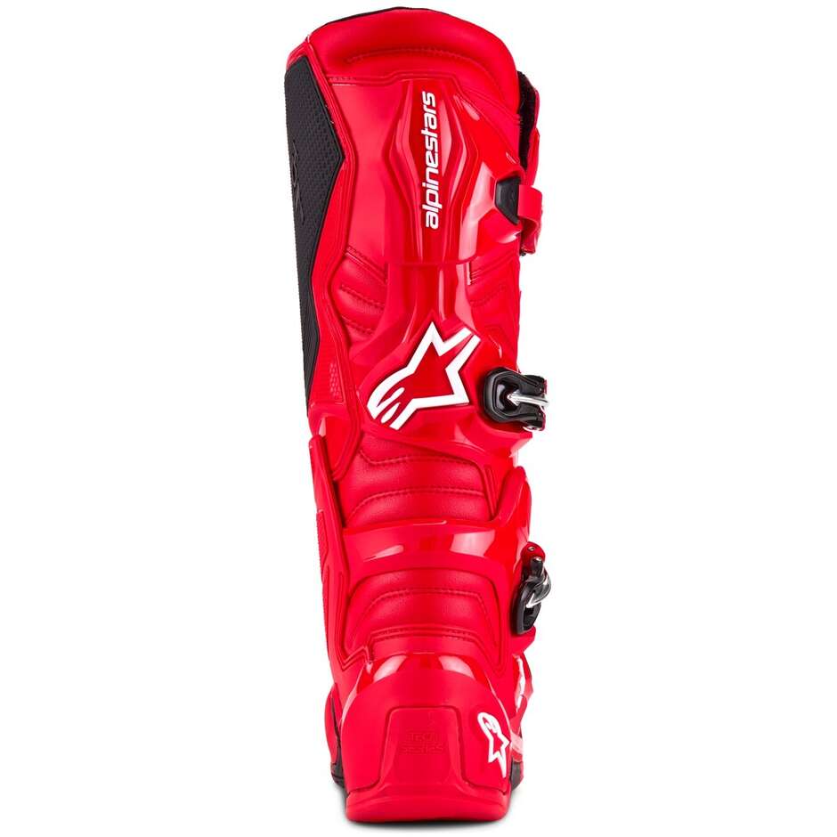 Alpinestars TECH 7 Bright Red Cross Enduro Motorcycle Boots