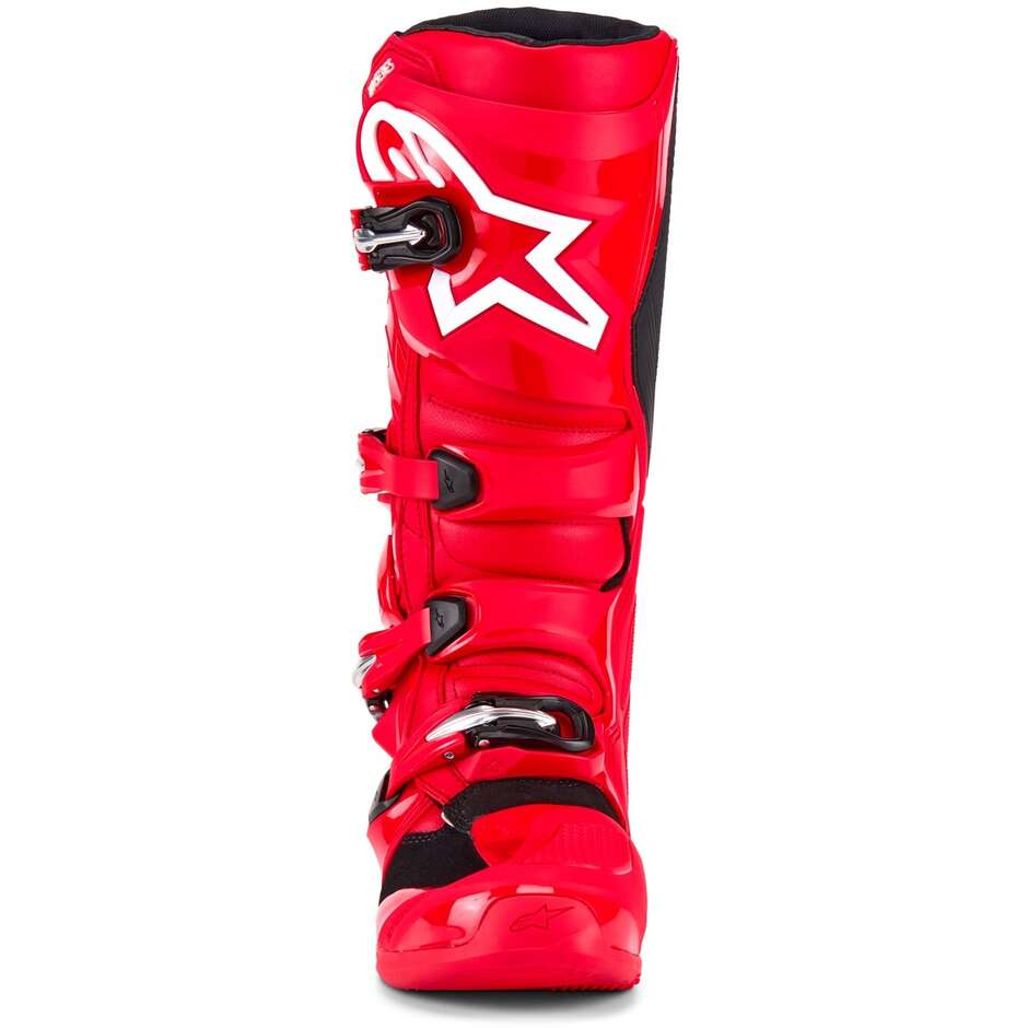 Alpinestars TECH 7 Bright Red Cross Enduro Motorcycle Boots