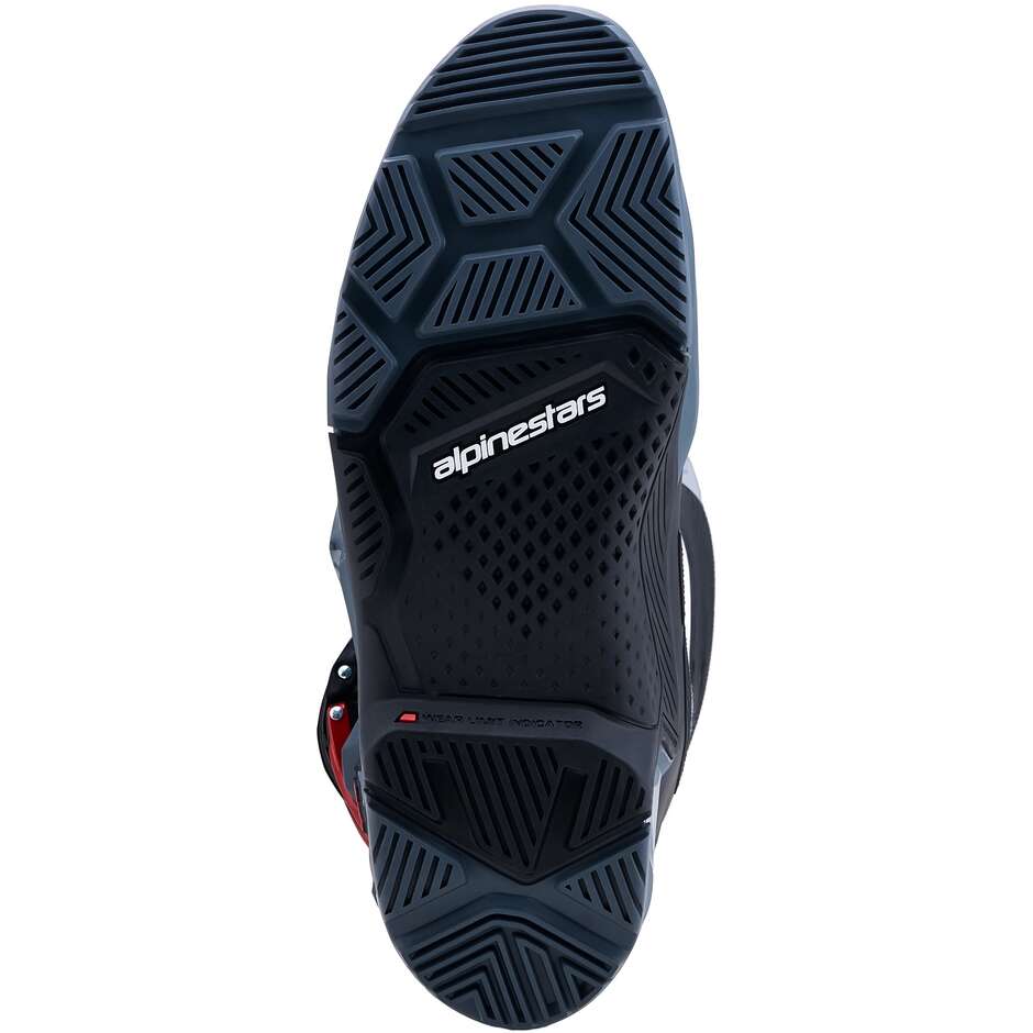 Alpinestars TECH 7 ENDURO DRYSTAR Enduro Motorcycle Boots Dark Grey Medium Grey Bright Red
