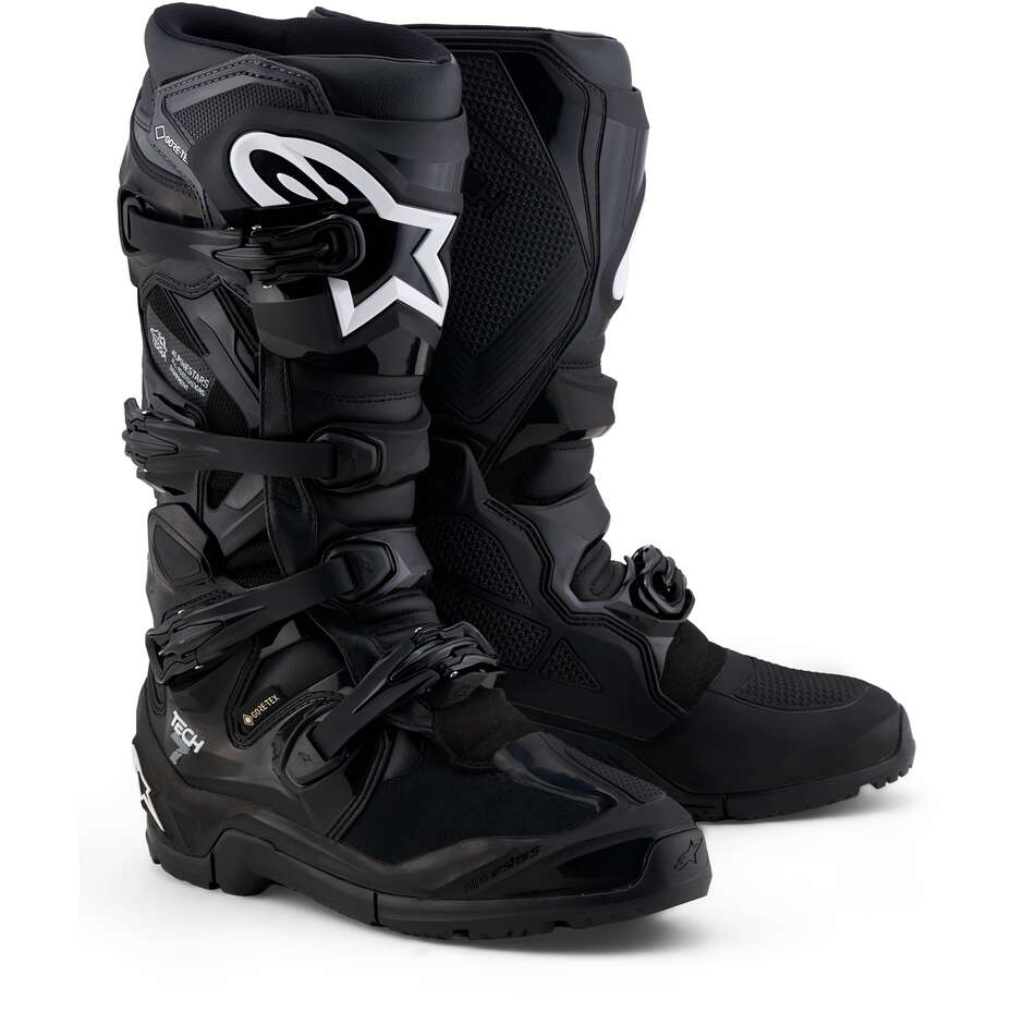 Alpinestars TECH 7 ENDURO GORE-TEX Enduro Motorcycle Boots Black Dark Grey