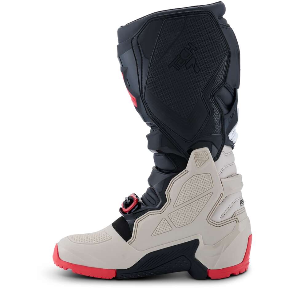 Alpinestars TECH 7 ENDURO Motocross Enduro Stiefel Schwarz Hellgrau Leuchtend Rot