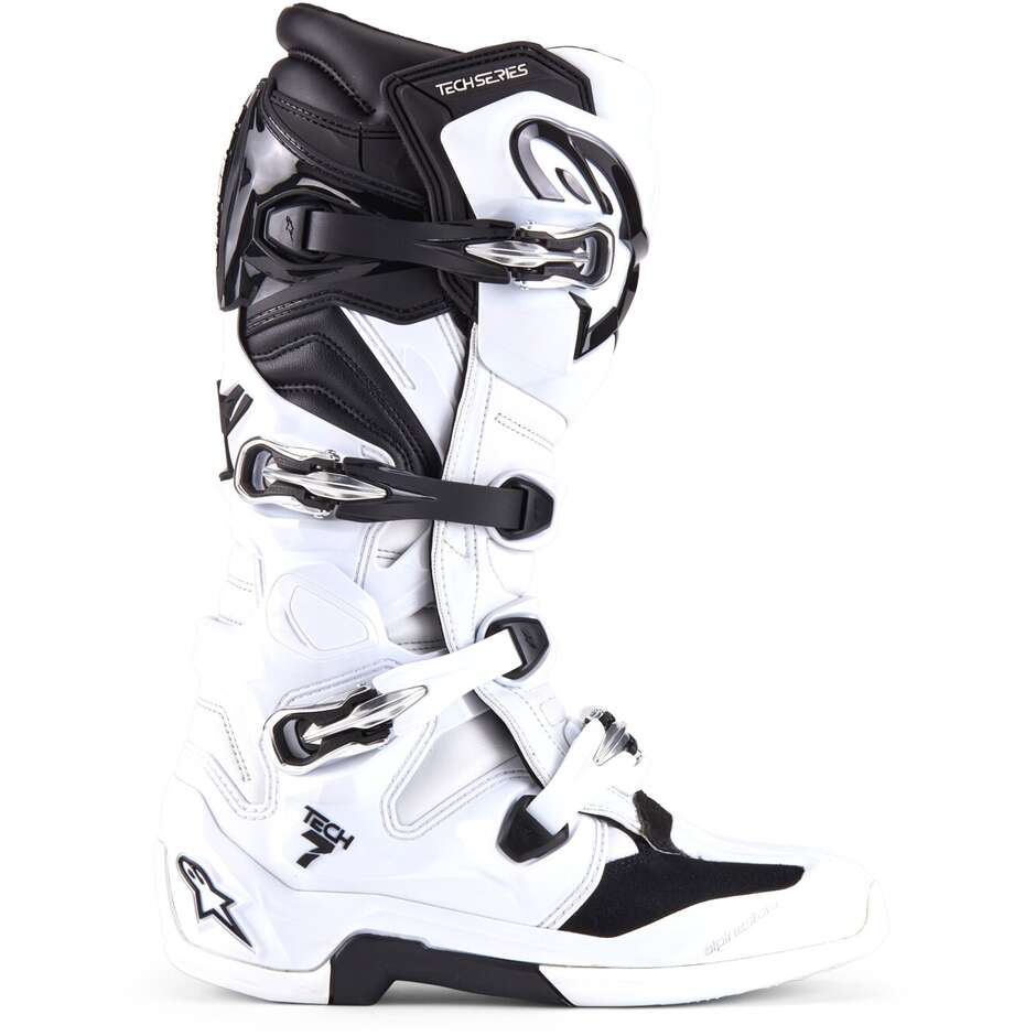 Alpinestars TECH 7 Motocross Enduro Boots White Black