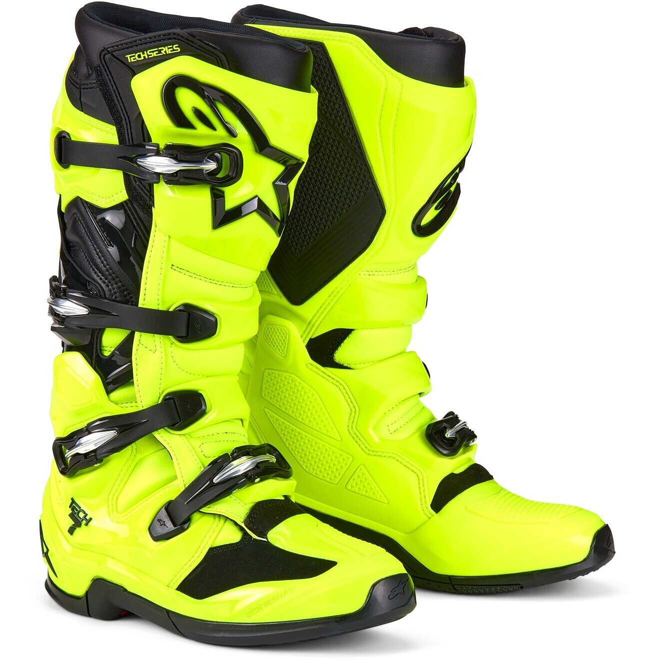 【yellowtail】 2025071100027OBEMM Tech 7 - Yellow Fluo MX Boots | Alpinestars®