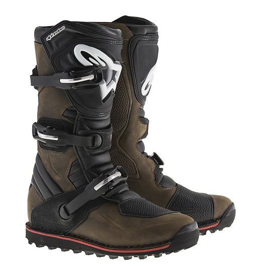 Alpinestars TECH T Brown Oiled Motorcycle Boots