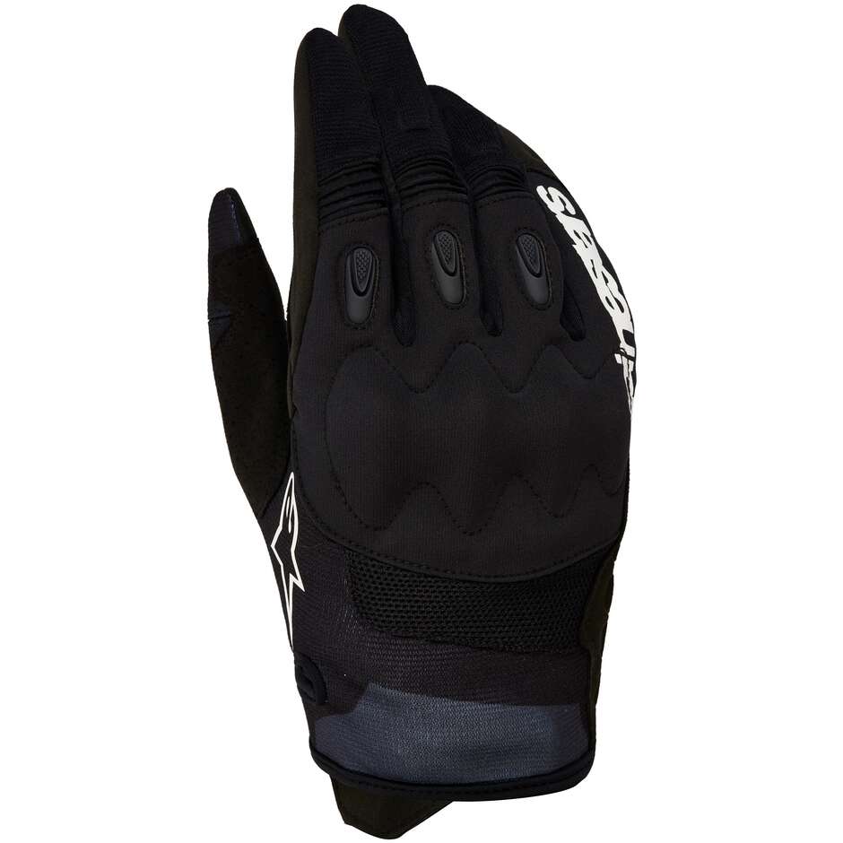 Alpinestars TECHDURA Enduro Motorcycle Gloves White Black
