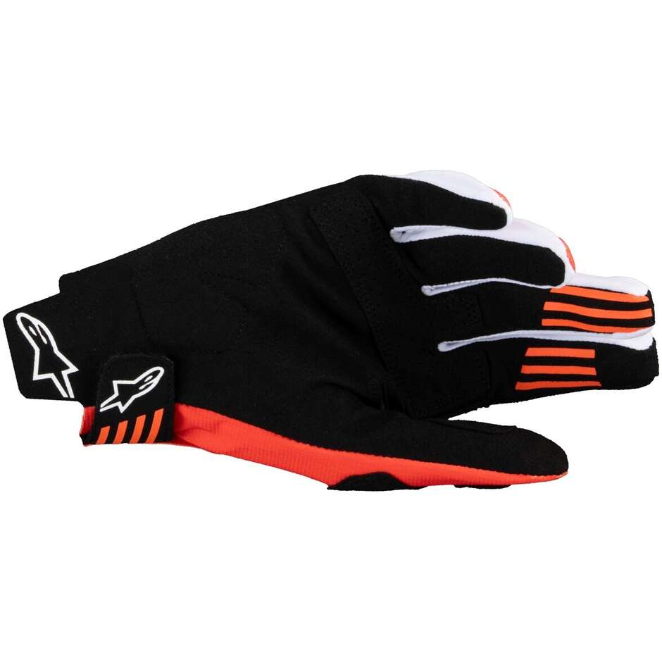 Alpinestars TECHSTAR Cross Enduro Motorradhandschuhe Schwarz Hot Orange