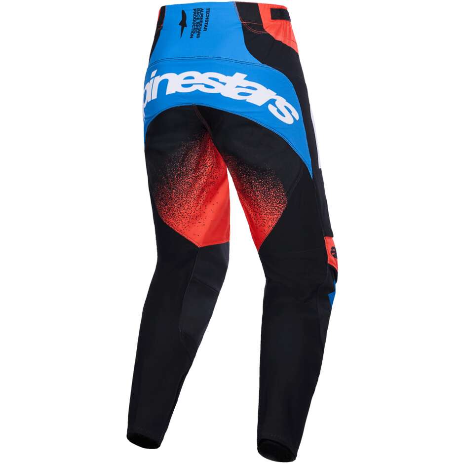 Alpinestars TECHSTAR KNIF Cross Enduro Motorcycle Pants Orange Black Light Blue