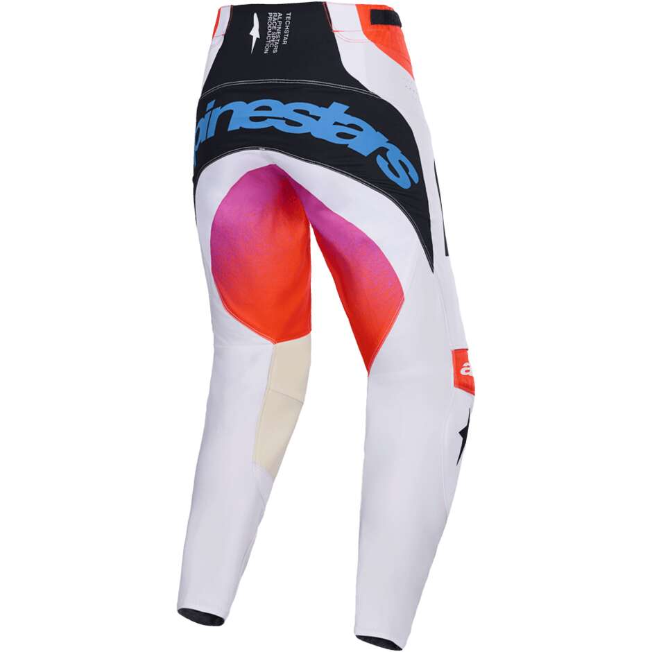 Alpinestars TECHSTAR KNIF Cross Enduro Motorradhose Hellgrau Fluo Orange Schwarz