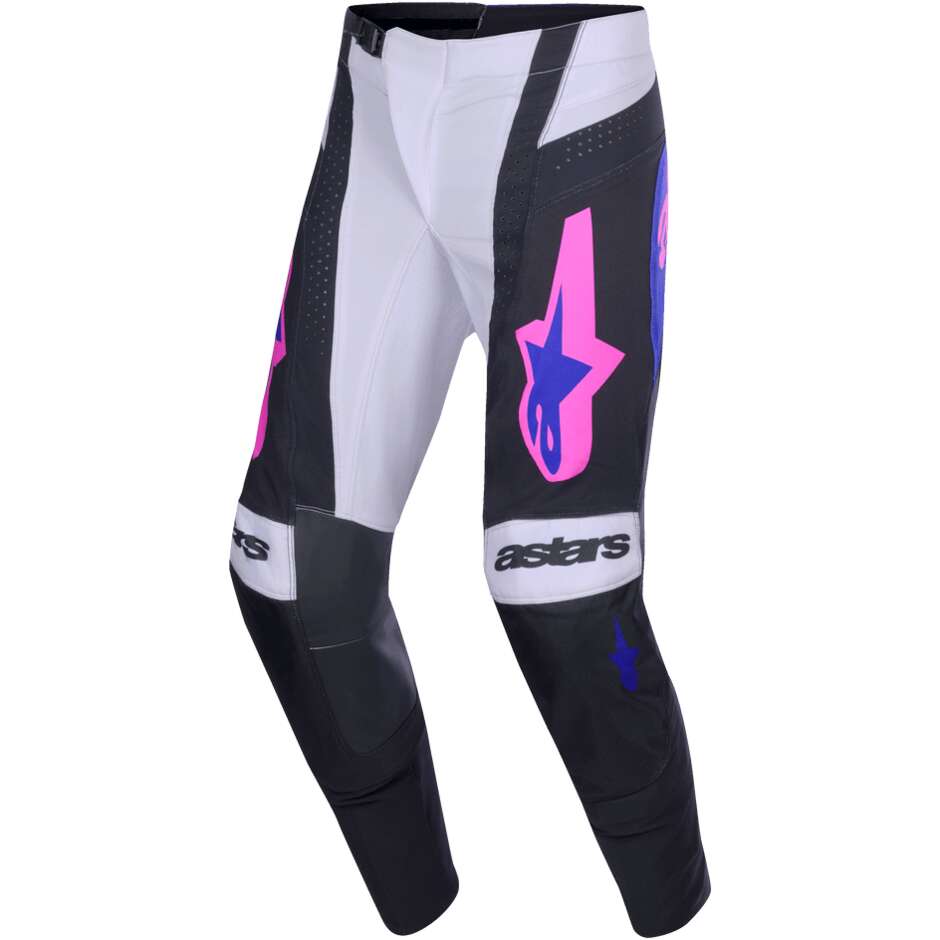 Alpinestars TECHSTAR KNIF Cross Enduro Motorradhose Schwarz Hellgrau Lila
