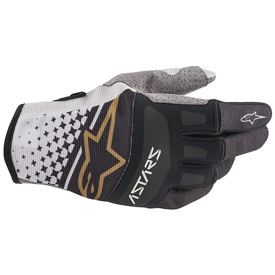 Alpinestars Techstar Moto Cross Enduro Glove Gray Black Copper