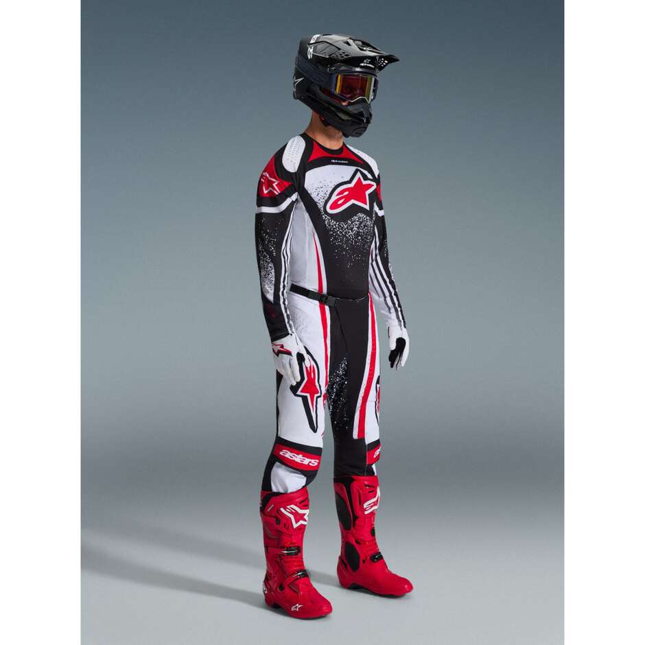 Alpinestars TECHSTAR NOMUR Motocross Enduro Jersey Black White Red