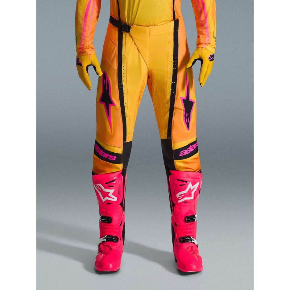 Alpinestars TECHSTAR NOMUR Motocross Enduro Pants Orange Yellow Pink