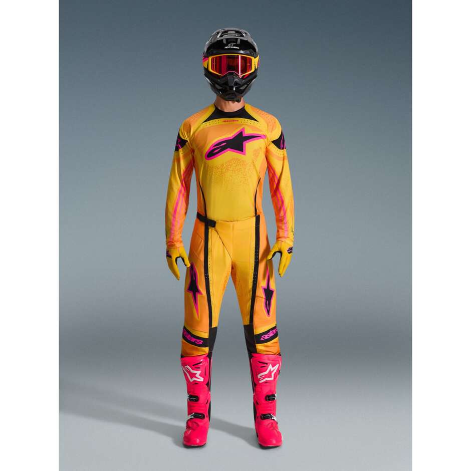 Alpinestars TECHSTAR NOMUR Motocross Enduro Pants Orange Yellow Pink