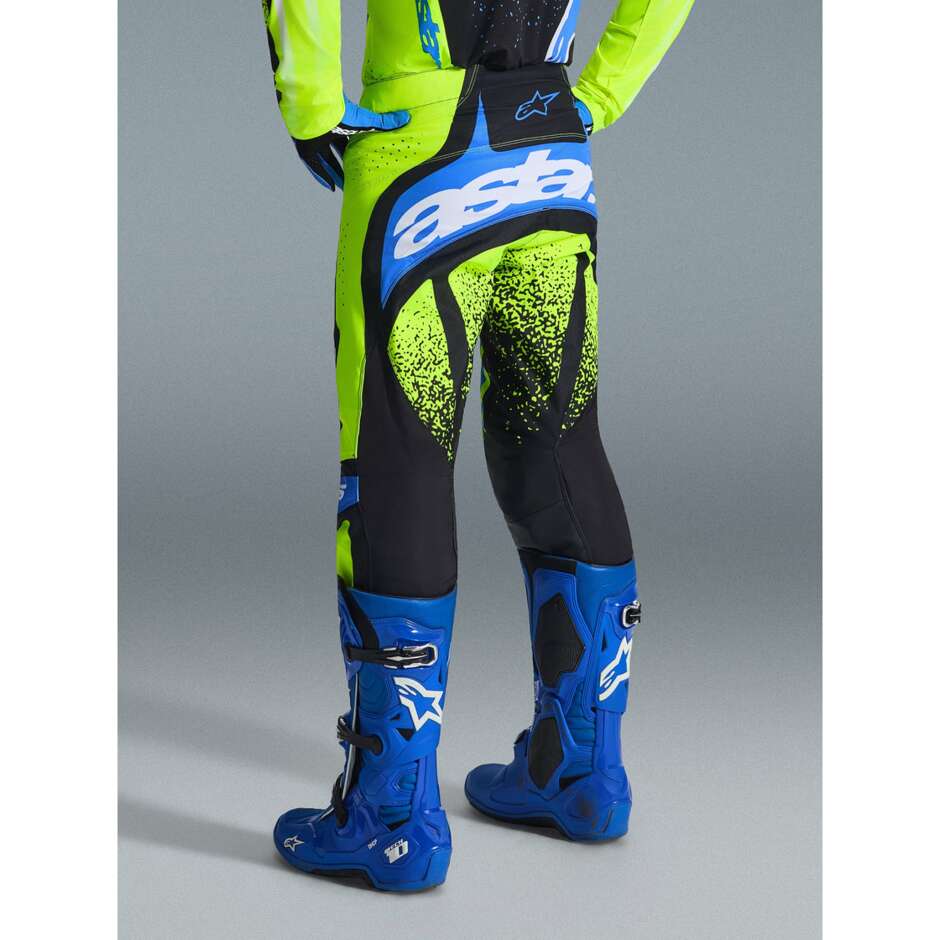 Alpinestars TECHSTAR NOMUR Navy Blue Fluorescent Yellow Cross Enduro Pants