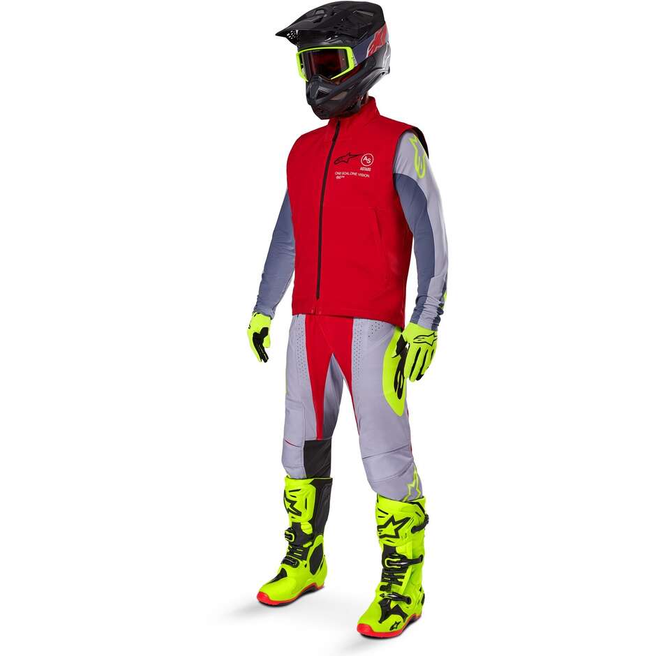 Alpinestars TECHSTAR SOFTSHELL VEST Bright Red Motorcycle Cross Enduro Vest
