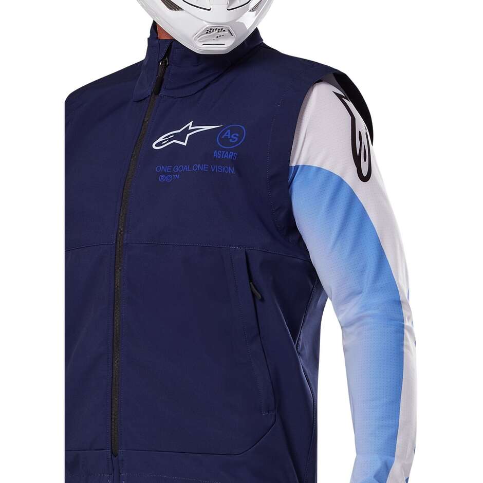 Alpinestars TECHSTAR SOFTSHELL VEST Gilet Moto Cross Enduro Bleu Marine
