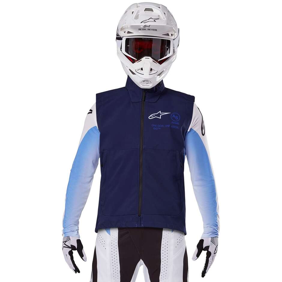 Alpinestars TECHSTAR SOFTSHELL VEST Gilet Moto Cross Enduro Bleu Marine