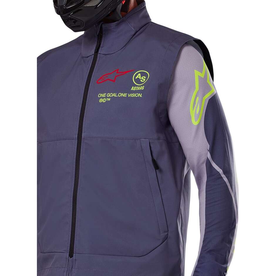 Alpinestars TECHSTAR SOFTSHELL WESTE Dunkelgraue Motorrad Cross Enduro Weste