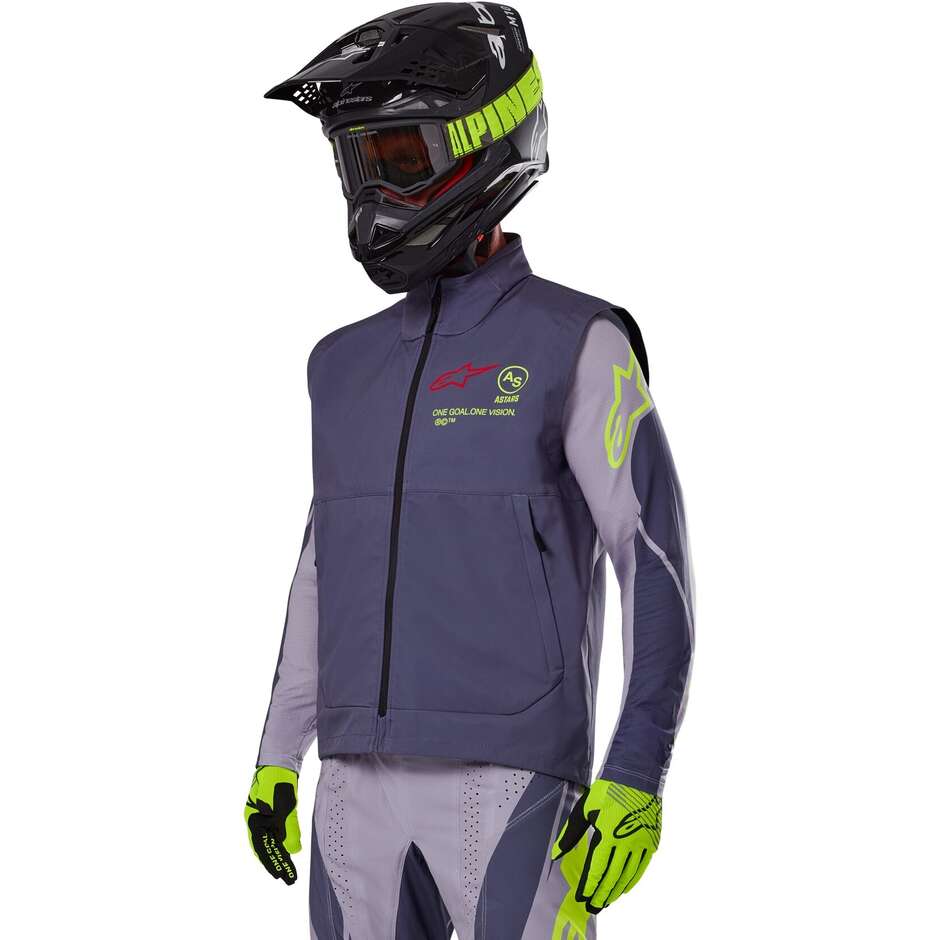 Alpinestars TECHSTAR SOFTSHELL WESTE Dunkelgraue Motorrad Cross Enduro Weste