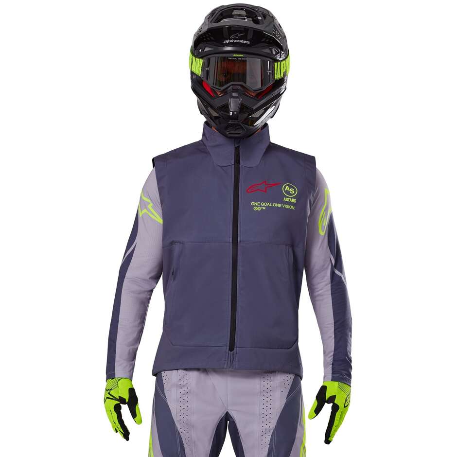 Alpinestars TECHSTAR SOFTSHELL WESTE Dunkelgraue Motorrad Cross Enduro Weste