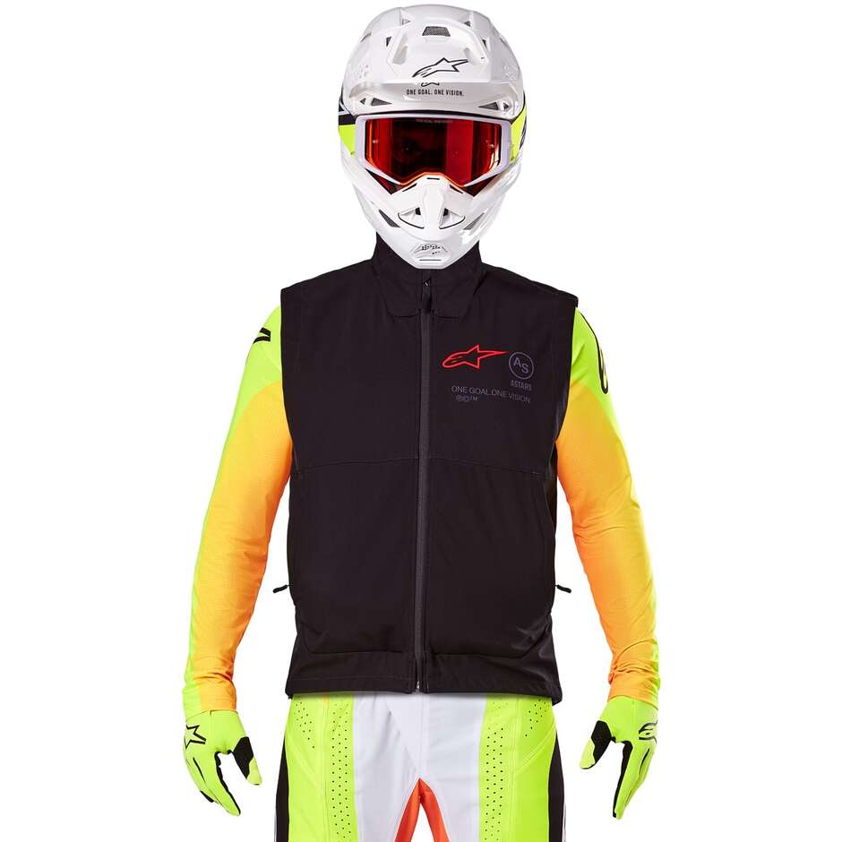 Alpinestars TECHSTAR SOFTSHELL WESTE Schwarze Motorrad Cross Enduro Weste