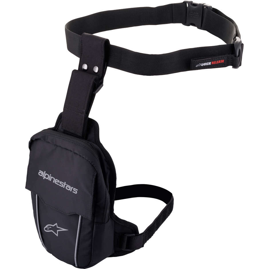 Alpinestars THIGH BAG Black Motorcycle Leg Bag