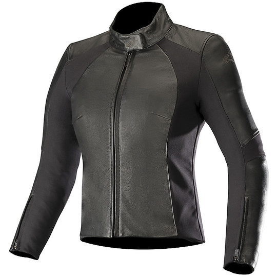 Alpinestars VIKA v2 Women's Black Leather Motorcycle Jacket Custom