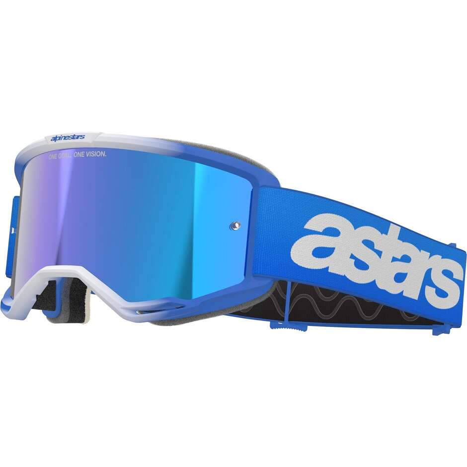 Alpinestars VISION 5 BLAZE Helmmaske Blauer Spiegel