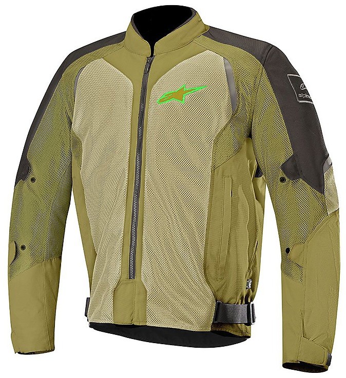 Alpinestars WAKE AIR Summer Motorcycle Jacket Gray Olive Green For