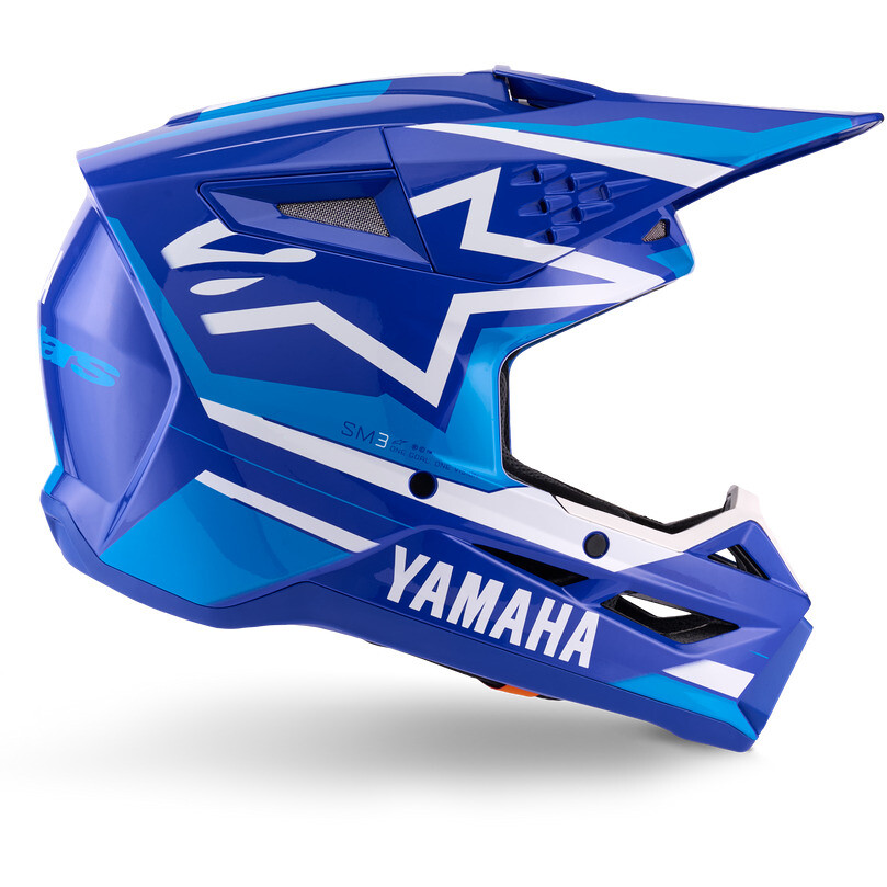 Alpinestars YAMAHA S-M3 ECE06 Motorcycle Helmet Gloss Blue White