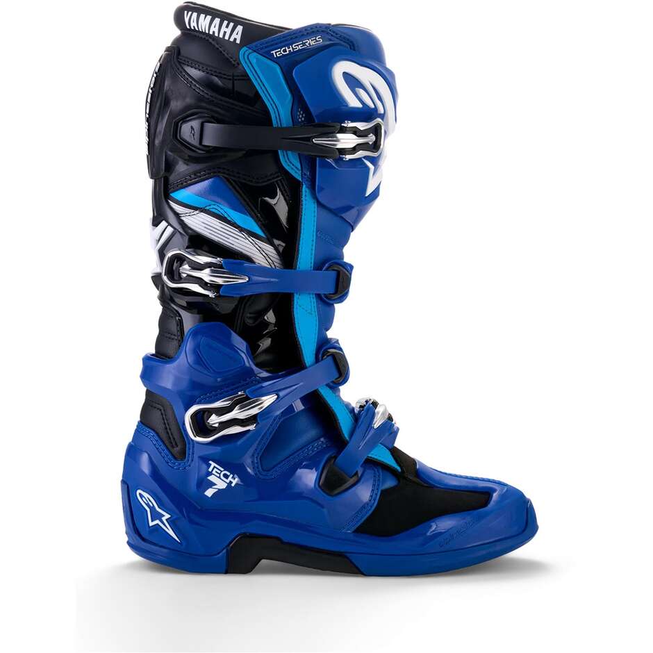 Alpinestars YAMAHA TECH 7 Motocross Boots Blue Black White