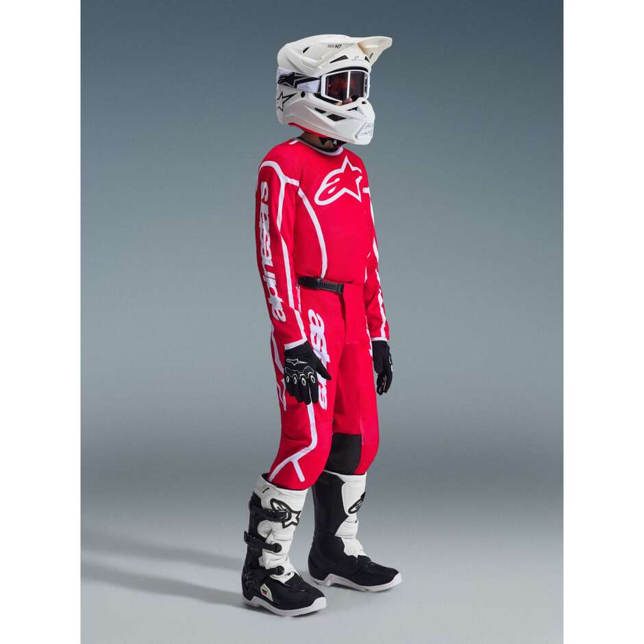 Alpinestars Youth Fluid Apex Kids' Cross Enduro Motorcycle Pants Red/White