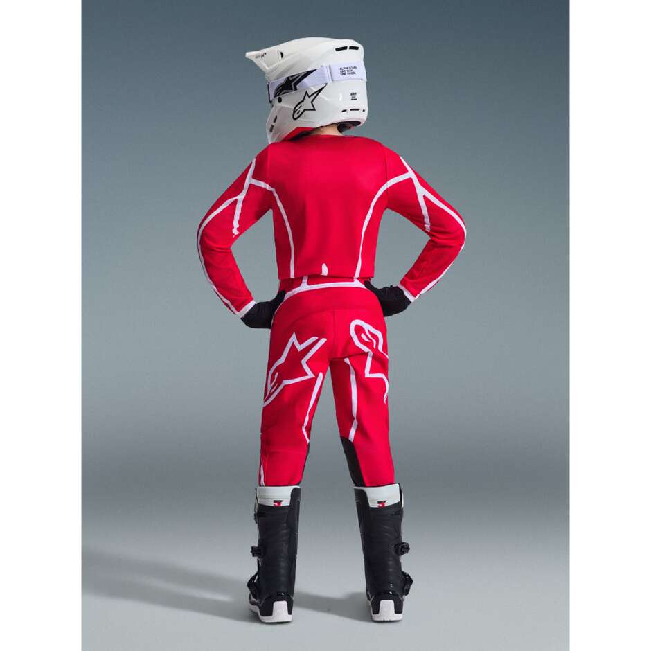 Alpinestars Youth Fluid Apex Kids' Cross Enduro Motorcycle Pants Red/White