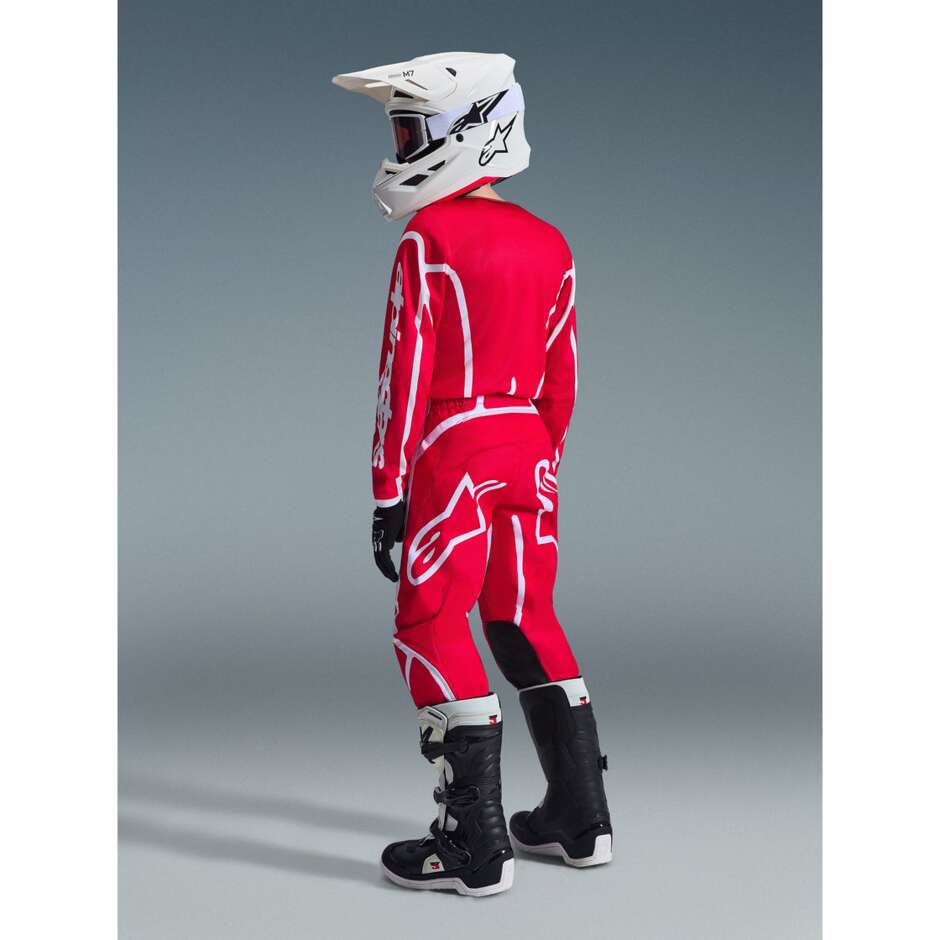 Alpinestars Youth Fluid Apex Kids' Cross Enduro Motorcycle Pants Red/White