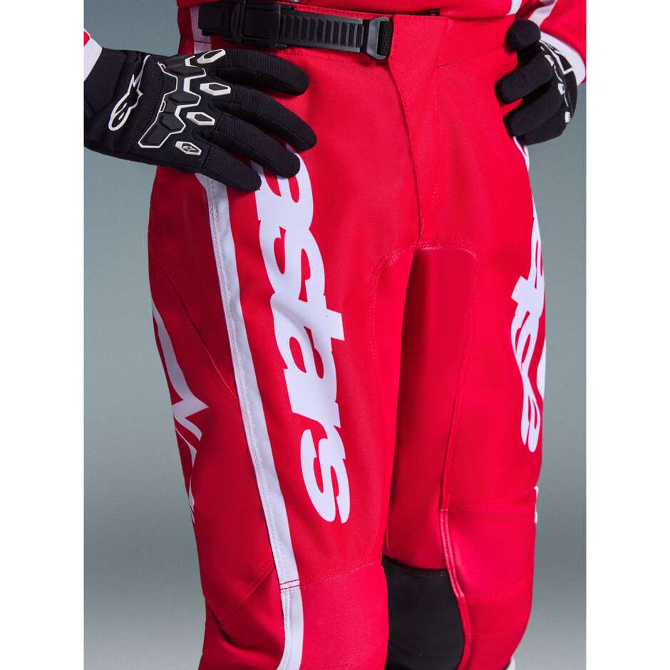 Alpinestars Youth Fluid Apex Kids' Cross Enduro Motorcycle Pants Red/White