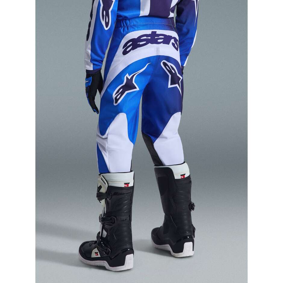 Alpinestars Youth Fluid Portl Kids' Cross Enduro Motorcycle Pants, Light Blue/White
