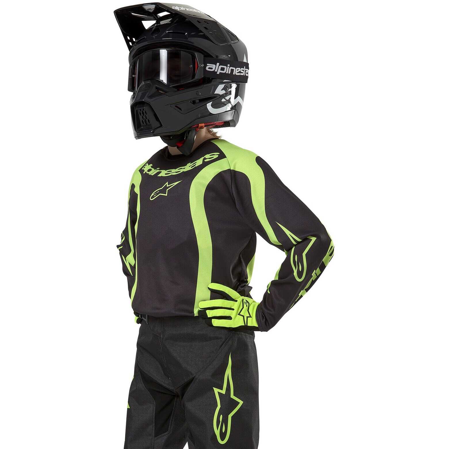 Pantaloni Moto Cross Enduro Alpinestars RACER RIWAY Corallo Rosso Scuro